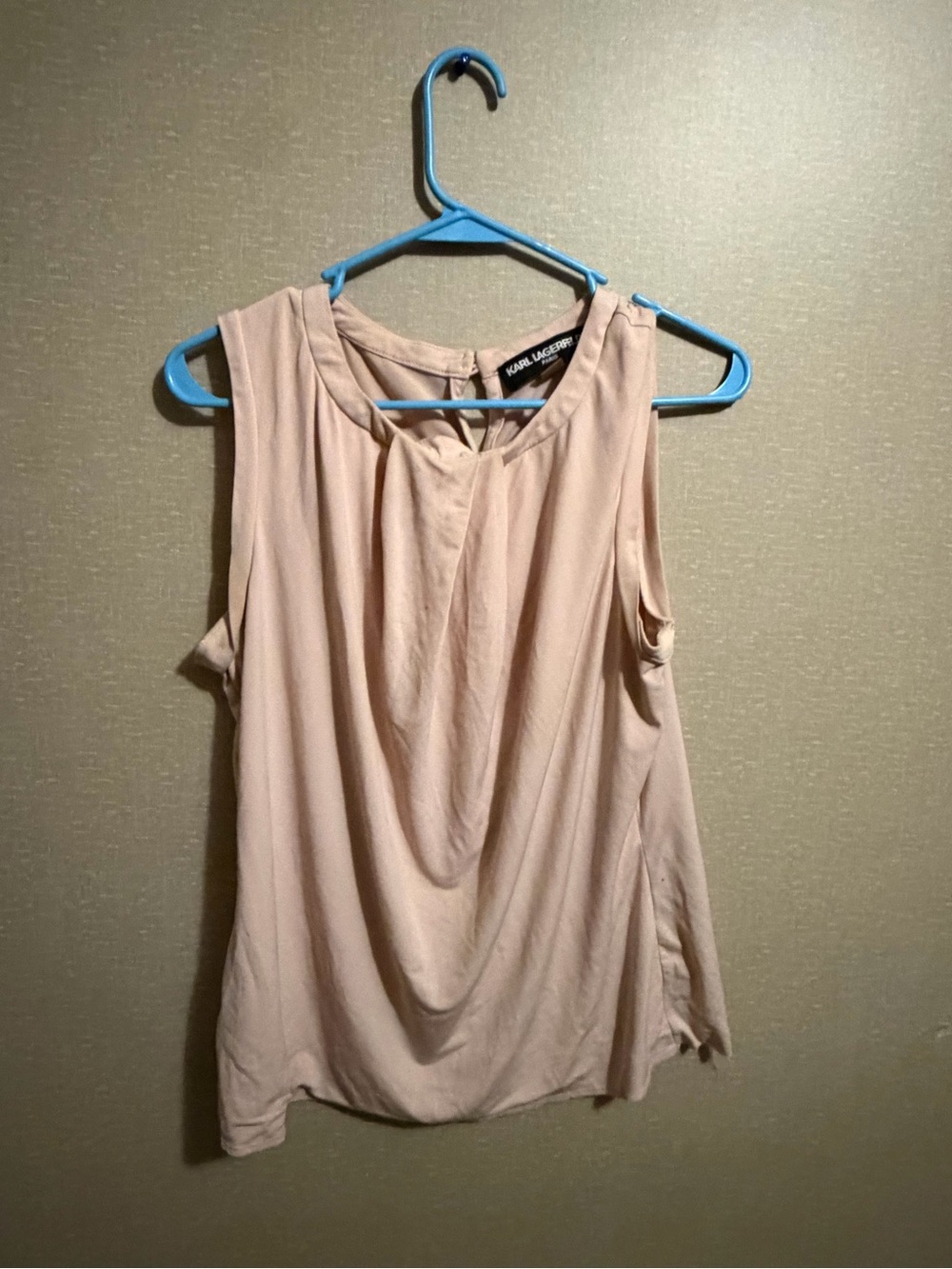 Karl Lagerfeld Pink Sleeveless Blouse